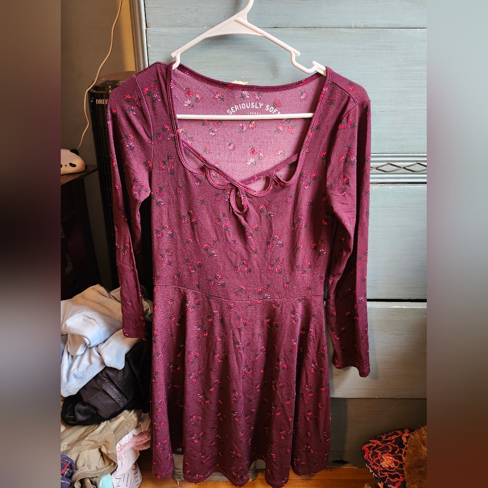 Purple Floral Dress From Aeropostale